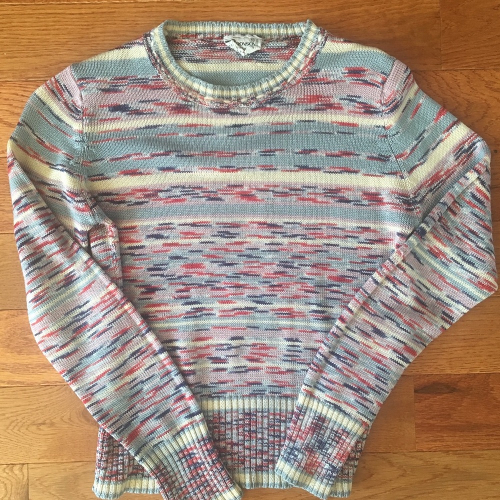 Striped Geometric Sweater